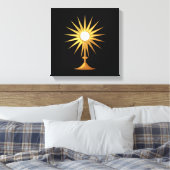 Heiliger Eucharist in der goldenen Monstrance Leinwanddruck (Insitu (Schlafzimmer))