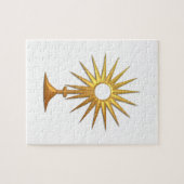 Heiliger Eucharist in der goldenen Monstrance Puzzle (Horizontal)