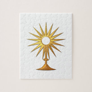 Heiliger Eucharist in der goldenen Monstrance Puzzle