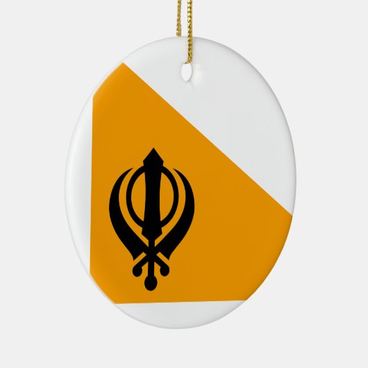 Heiliger Flaggesikhsikhism Nishan Sahib Punjabs Keramikornament (Rechts)