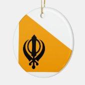 Heiliger Flaggesikhsikhism Nishan Sahib Punjabs Keramikornament (Links)