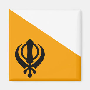 Heiliger Flaggesikhsikhism Nishan Sahib Punjabs Magnet