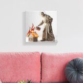 Heiliger Florian -Schutzpatron der Feuerwehr Leinwanddruck (Insitu (Wohnzimmer))