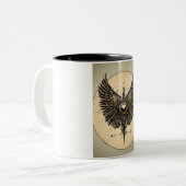 "Heiliger Flug" Zweifarbige Tasse (Vorderseite Links)