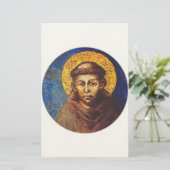 Heiliger Franz von Assisi Der Sonnengesang Briefpapier (Stehend Vorderseite)