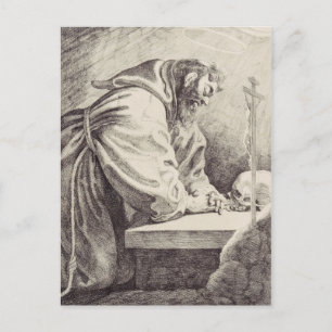 Heiliger Franz von Assisi Gründer des Franziskaner Postkarte