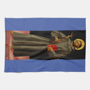 Heiliger Franz von Assisi von Antoniazzo Romano Geschirrtuch