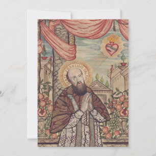 Heiliger Franz von Sales Bischof von Genf Dankeskarte