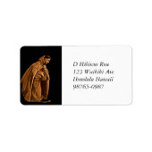 Heiliger Franziskus Adressaufkleber (Vorne)