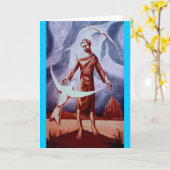 Heiliger Franziskus der Assisi-Gruß-Karte Karte (Gelbe Blume)