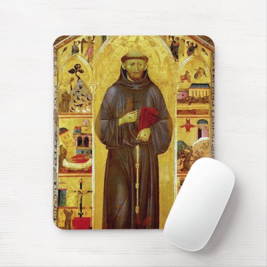 Heiliger Franziskus der mittelalterlichen Mousepad (Mit Mouse)