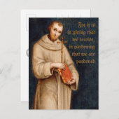 Heiliger Franziskus Gebet CC0731 Raphael Postkarte (Vorne/Hinten)