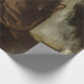 Heiliger Franziskus im Gebet (Christlicher Glaube) Geschenkpapier (Ecke)