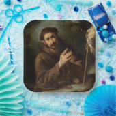 Heiliger Franziskus im Gebet (Christlicher Glaube) Pappteller (Party)