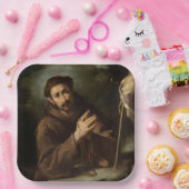 Heiliger Franziskus im Gebet (Christlicher Glaube) Pappteller (Party)