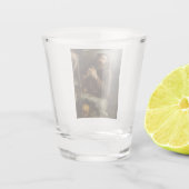 Heiliger Franziskus im Gebet (Christlicher Glaube) Schnapsglas (Rückseite)