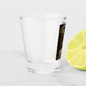 Heiliger Franziskus im Gebet (Christlicher Glaube) Schnapsglas (Links)