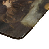 Heiliger Franziskus im Gebet (Christlicher Glaube) Schneidebrett (Ecke)