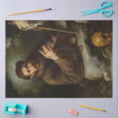 Heiliger Franziskus im Gebet (Christlicher Glaube) Seidenpapier (Basteln)