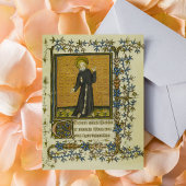 Heiliger Franziskus, katholisches Mittelalter Postkarte