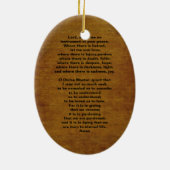 Heiliger Franziskus mittelalterlicher Ikonographie Keramikornament (Hinten)