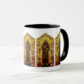 Heiliger Franziskus mittelalterlicher Ikonographie Tasse (VorderseiteRechts)