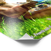 Heiliger Franziskus und die Predigt der Vögel Fotodruck (Ecke)