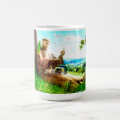 Heiliger Franziskus und die Predigt der Vögel Kaffeetasse (Mittel)