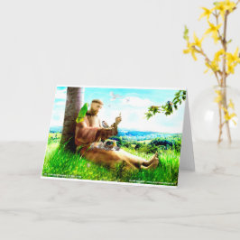 Heiliger Franziskus und die Predigt der Vögel Karte