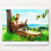 Heiliger Franziskus und die Predigt der Vögel Mousepad (Vorne)