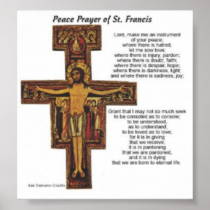 Heiliger Franziskus von Assisi Poster