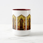 Heiliger Franziskus von Assisi-Renaissance Zweifarbige Tasse (Mittel)
