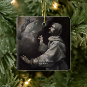 Heiliger Franziskus von Assisi Serenity Gebet Keramikornament