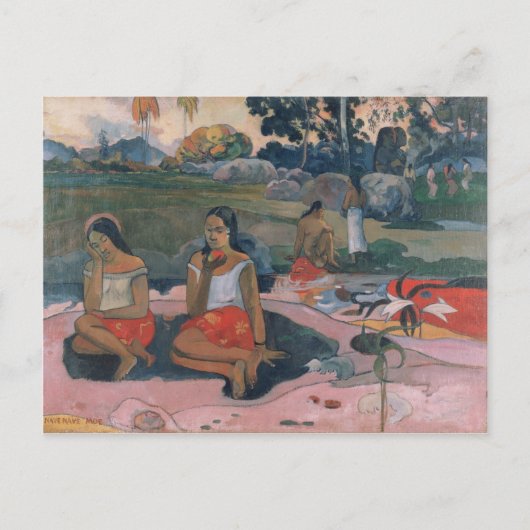 Heiliger Frühling: Sweet Dreams - Paul Gauguin Postkarte (Vorderseite)