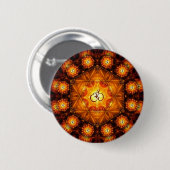 Heiliger G Mandala-Knopf Goldom Button (Vorne & Hinten)