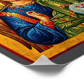 Heiliger Gabriel der Erzengel östlich-orthodox byz Poster (Ecke)