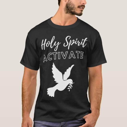 Heiliger Geist aktiviert - Funny Christlich Religi T-Shirt (Vorderseite)