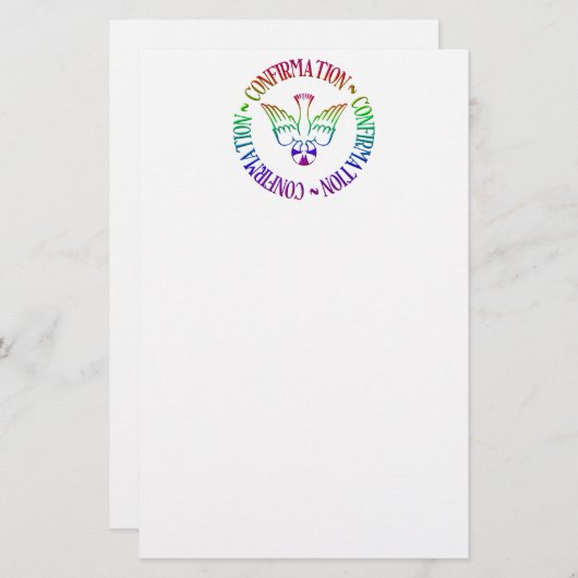 Heiliger Geist - Bestätigung Briefpapier (Vorne/Hinten)
