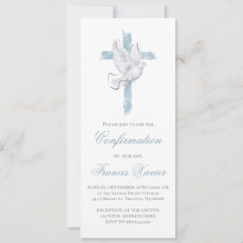 Heiliger Geist - Blaue Kreuzbestätigung Einladung