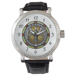 Heiliger Geist Buntglas-Bestätigung RCIA Armbanduhr