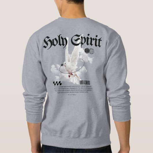 "Heiliger Geist" Christliche Religiöse Sweatshirt (Rückseite)
