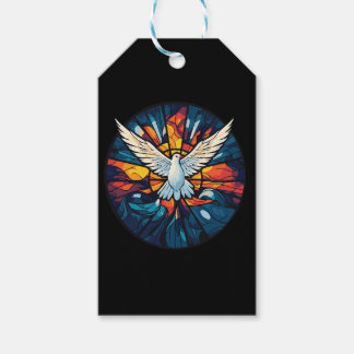 Heiliger Geist Dove Glass-Stil Geschenkanhänger