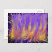 Heiliger Geist Feuer Christliche Prophetie Abstrak Postkarte (Vorne/Hinten)