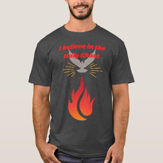 Heiliger Geist Feuer T-Shirt (Vorderseite)