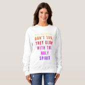 Heiliger Geist FrauenSweatshirt - Christlich lusti Sweatshirt (Vorne ganz)