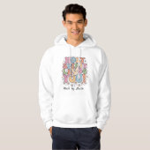 Heiliger Geist führt dich Retro-Christliche Typogr Hoodie (Vorne ganz)