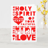 Heiliger Geist Gebet Karte (Gelbe Blume)