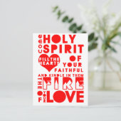 Heiliger Geist Gebet Postkarte (Stehend Vorderseite)