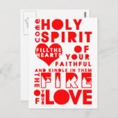 Heiliger Geist Gebet Postkarte (Vorne/Hinten)