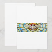 Heiliger Geist getauchte Buntglas Einladung (Vorne/Hinten)